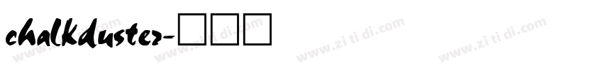 chalkduster字体转换