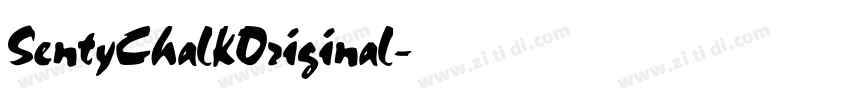 SentyChalkOriginal字体转换