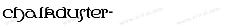 chalkduster字体转换
