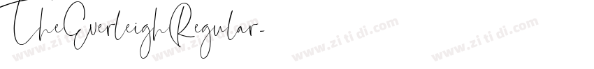 TheEverleighRegular字体转换