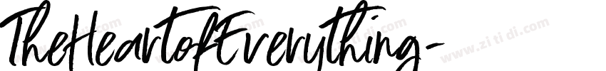TheHeartofEverything字体转换