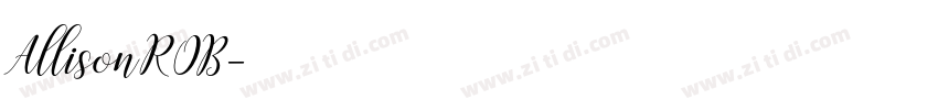AllisonROB字体转换