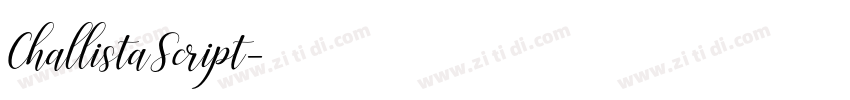 ChallistaScript字体转换