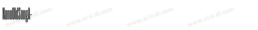 NanoOldSongA字体转换