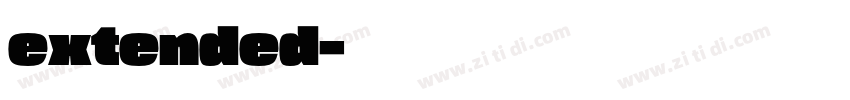 extended字体转换