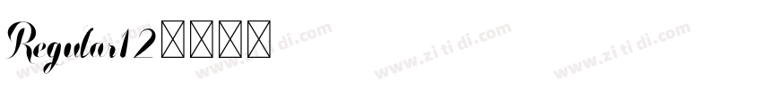 Regular12字体转换