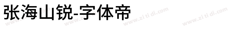 张海山锐字体转换