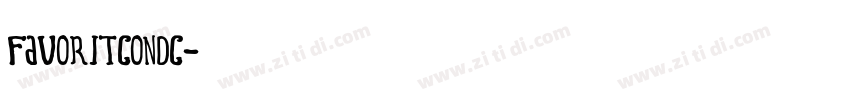favoritcondc字体转换