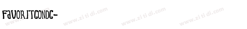 favoritcondc字体转换