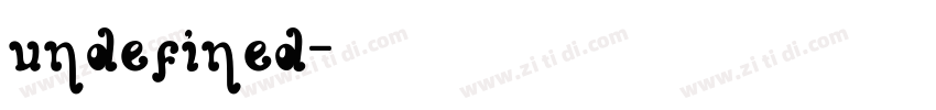 undefined字体转换