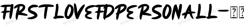FirstloveFDPersonall字体转换
