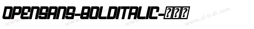 Opensans-BoldItalic字体转换