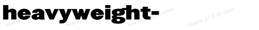 heavyweight字体转换 heavyweight字体转换