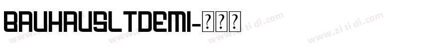 BauhausLTDemi字体转换