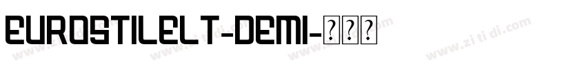 EurostileLT-Demi字体转换