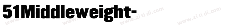 51Middleweight字体转换