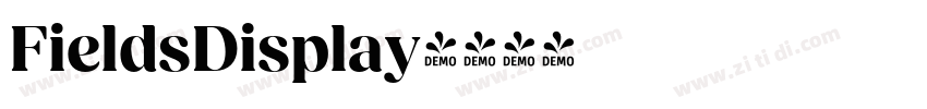 FieldsDisplay字体转换