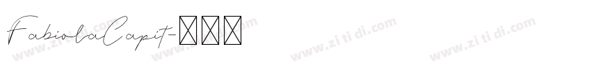 FabiolaCapit字体转换 FabiolaCapit字体转换