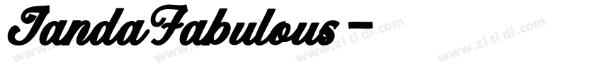 JandaFabulous字体转换