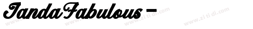JandaFabulous字体转换