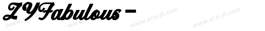 ZYFabulous字体转换