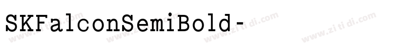 SKFalconSemiBold字体转换