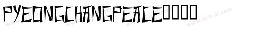 PyeongChangPeace字体转换