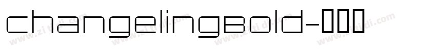 ChangelingBold字体转换