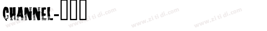 channel字体转换