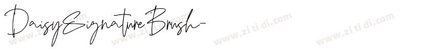 DaisySignatureBrush字体转换