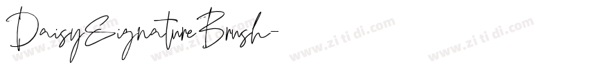 DaisySignatureBrush字体转换