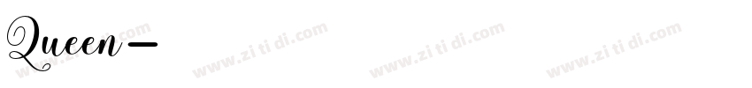 Queen字体转换