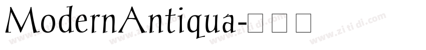 ModernAntiqua字体转换