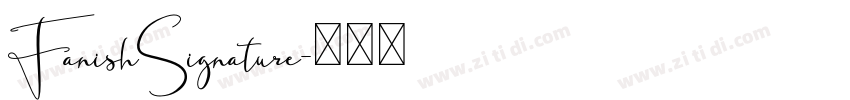 FanishSignature字体转换