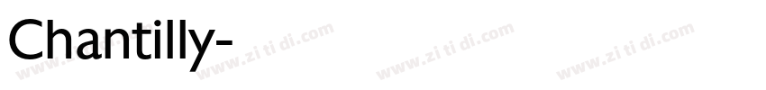 Chantilly字体转换