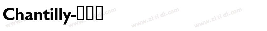Chantilly字体转换