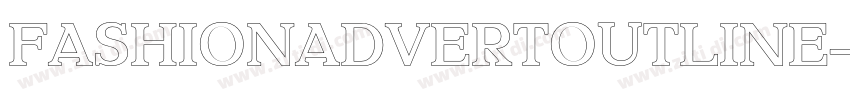FashionAdvertOutline字体转换
