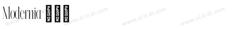 Modernia字体转换