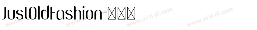 JustOldFashion字体转换