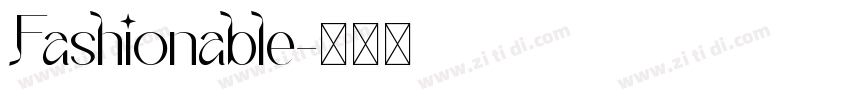 Fashionable字体转换