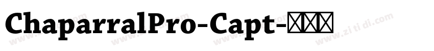 ChaparralPro-Capt字体转换