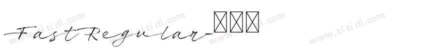 FastRegular字体转换