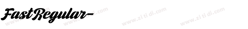 FastRegular字体转换