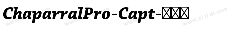 ChaparralPro-Capt字体转换