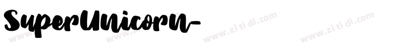 SuperUnicorn字体转换