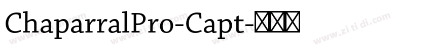 ChaparralPro-Capt字体转换