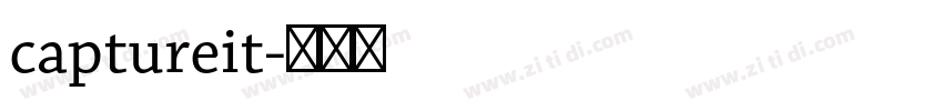 captureit字体转换