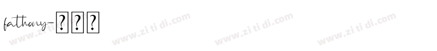 fathony字体转换