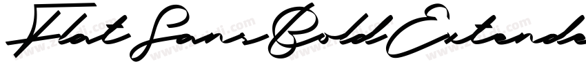 FlatSansBoldExtended字体转换