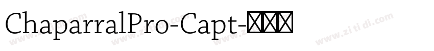 ChaparralPro-Capt字体转换